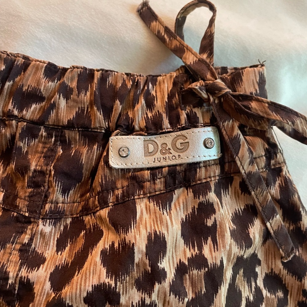 Dolce and Gabbana Leopard Print Skirt
